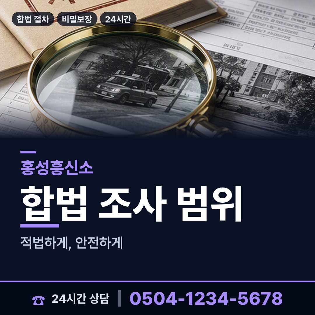 홍성 갈산면 인터넷흥신소 상담 안내